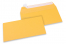 Gold-yellow coloured paper envelopes - 110 x 220 mm | Bestbuyenvelopes.uk