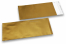 Gold coloured matt metallic foil envelopes - 110 x 220 mm | Bestbuyenvelopes.uk