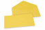 Coloured greeting card envelopes - buttercup yellow, 110 x 220 mm | Bestbuyenvelopes.uk