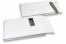 Gusset pocket V-bottomed envelopes - white with window | Bestbuyenvelopes.uk