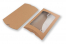 Brown pillow boxes  - 162 x 229 x 35 mm - with window 120 x 180 mm | Bestbuyenvelopes.uk