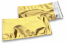 Coloured metallic foil envelopes gold - 114 x 229 mm | Bestbuyenvelopes.uk