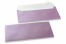 Lilac coloured mother-of-pearl envelopes - 110 x 220 mm | Bestbuyenvelopes.uk