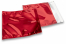 Coloured metallic foil envelopes red - 220 x 220 mm | Bestbuyenvelopes.uk