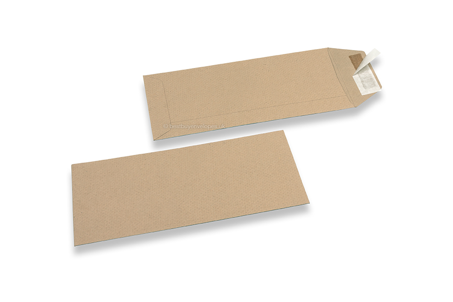 Recycled business envelopes, 110 x 220 mm, EA 5/6, flap short side, peel & seal, 115 grs.