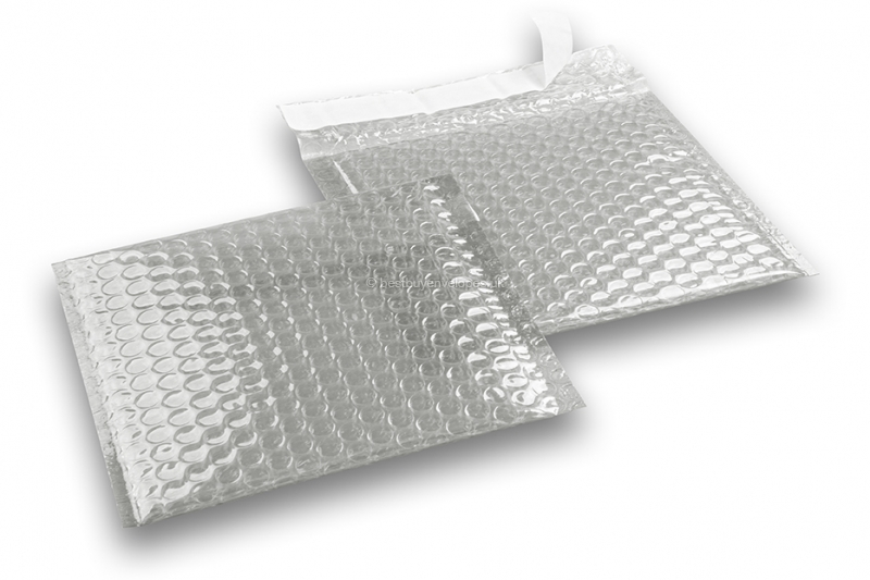 Transparent - metallic air-cushioned envelopes, square