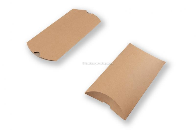 Brown pillow boxes  - 114 x 162 x 35 mm without window