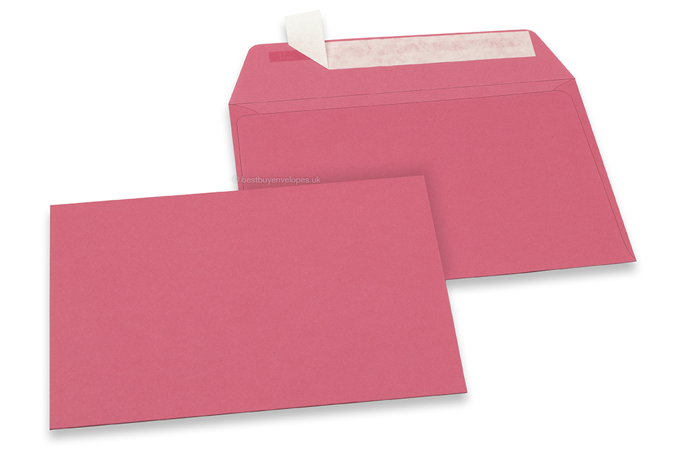 Pink coloured paper envelopes- 114 x 162 mm