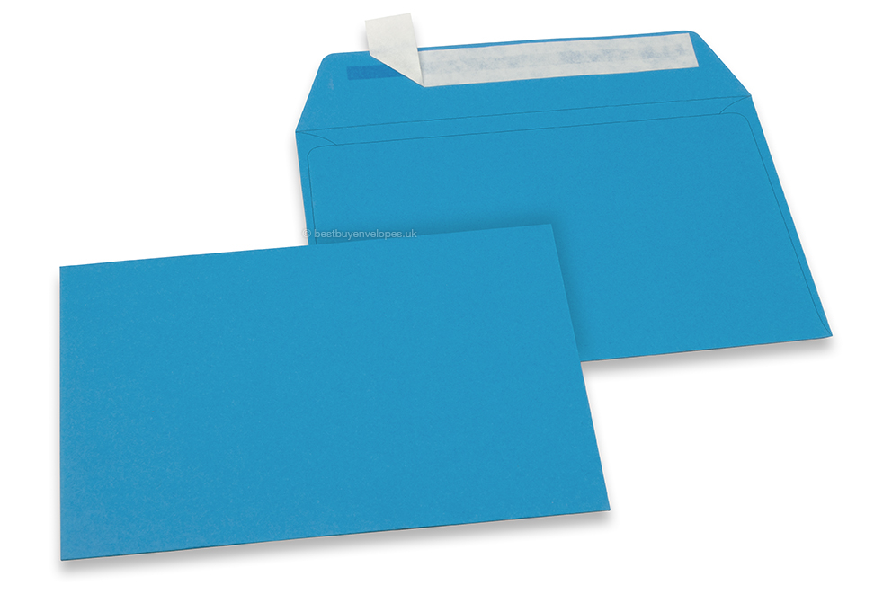 Ocean blue coloured paper envelopes- 114 x 162 mm