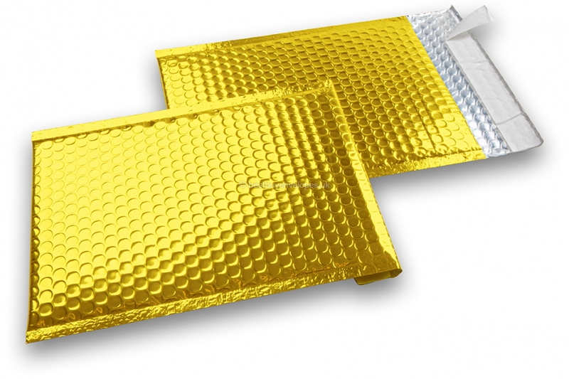 Gold - metallic air-cushioned envelopes, rectangle