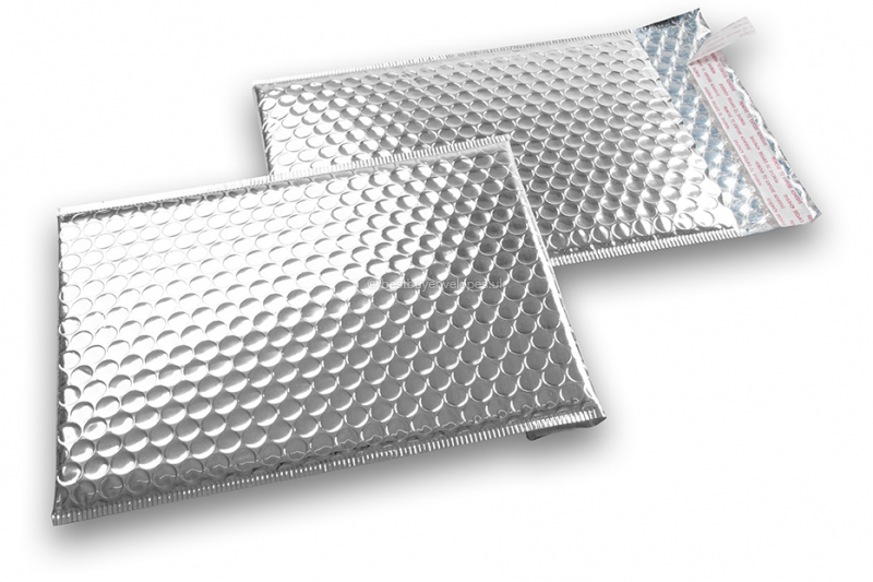 Silver - metallic air-cushioned envelopes, rectangle