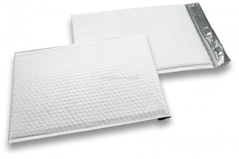 White polyethylene bubble envelopes - 230 x 345 mm