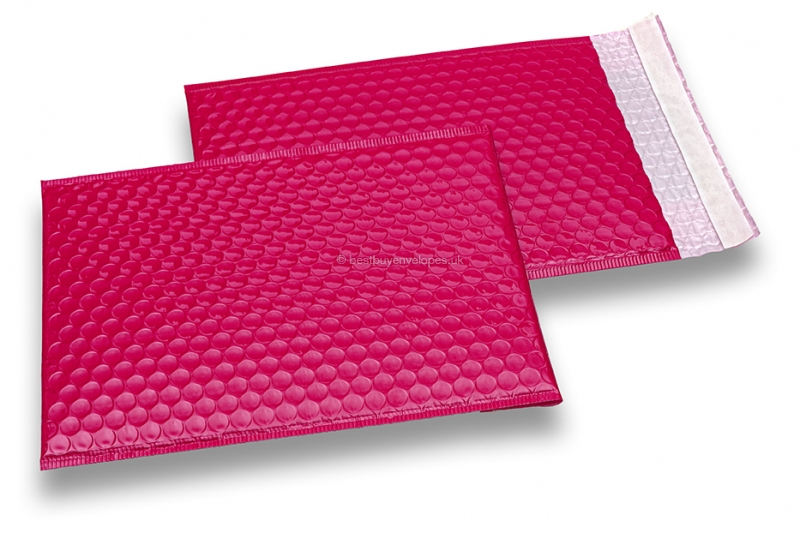 Pink high-gloss air-cushioned envelopes