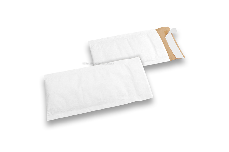 Paper padded envelopes - white, 100 x 165 mm